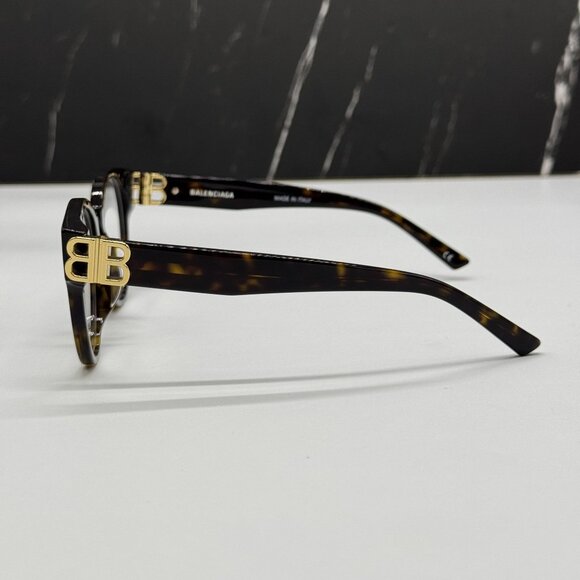 NEW BALENCIAGA BB0173O 002 ROUND HAVANA WOMEN EYEGLASSES BALENCIAGA - Picture 6 of 10